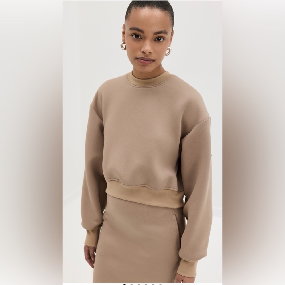 RECTO Civita Open Back Sweatshirt Size Medium NWT
